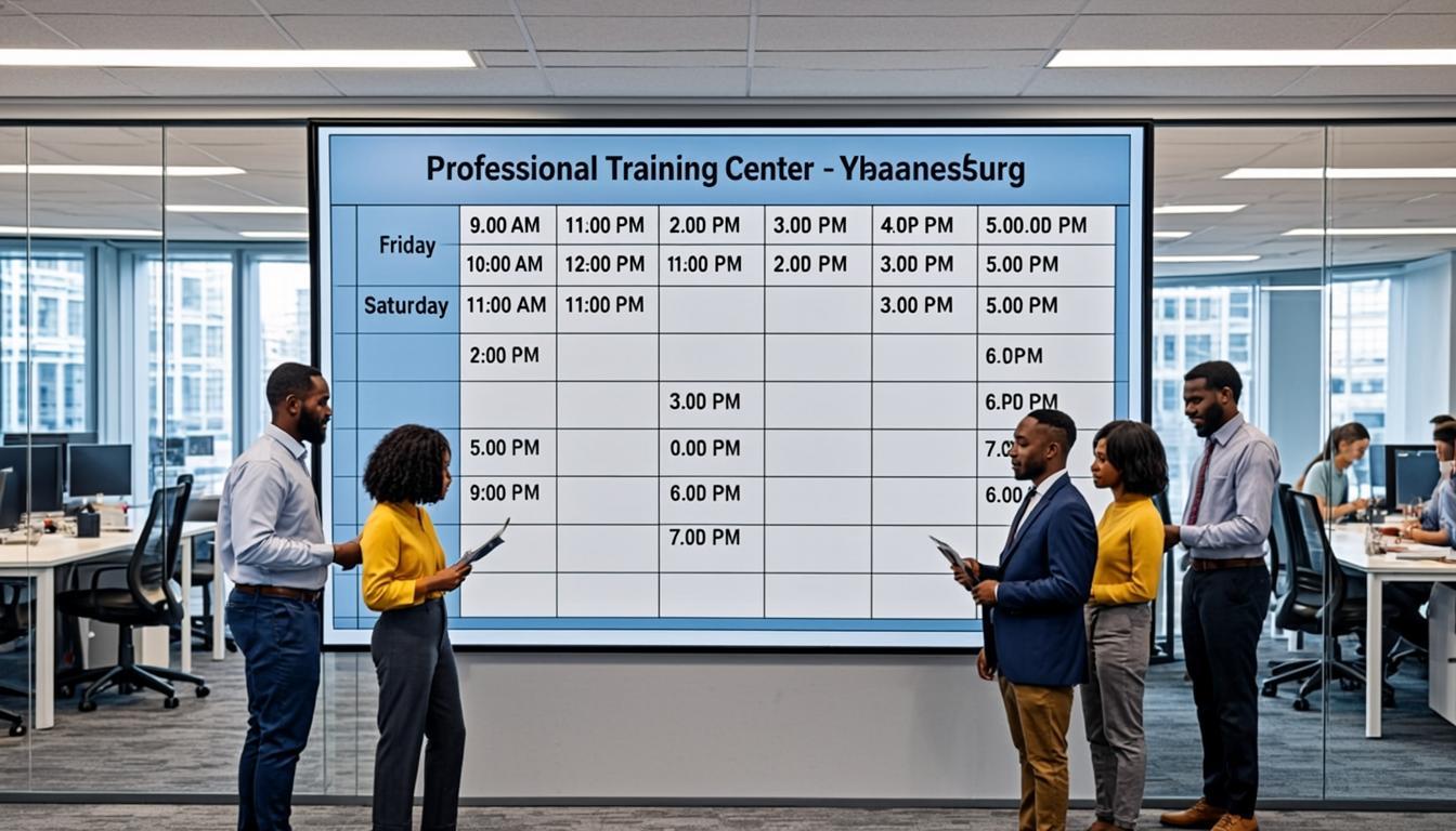 Course Calendar and Training Schedule